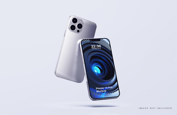 苹果iPhone 13 Pro手机UI设计场景贴图展示PSD