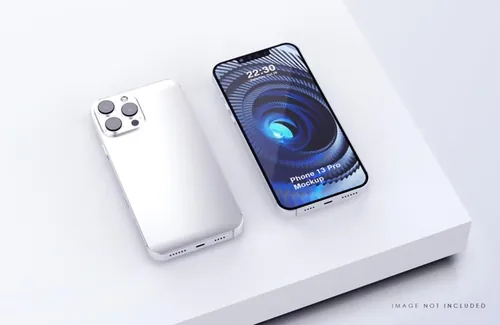 苹果iPhone 13 Pro手机UI设计场景贴图展示PSD