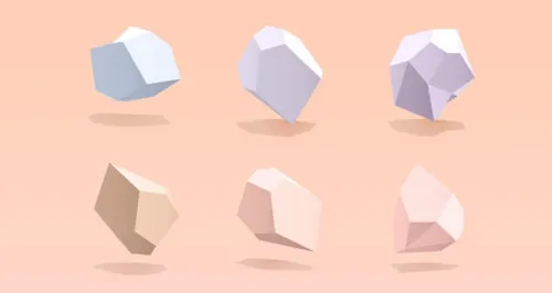 抽象三维多边形矢量形状Abstract 3D Polygon