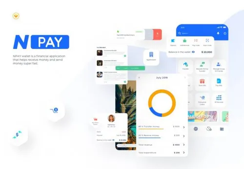 一套完整的钱包金融APP移动应用UI素材 NPAY - Wallet