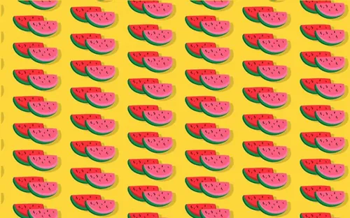 一组小清新水果图案 Vector Fruit Pattern