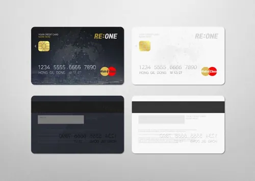 信用卡银行卡储蓄卡正反面设计提案样机PSD模板 Credit Card Mockup
