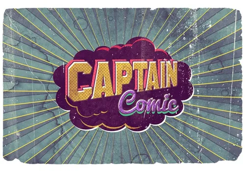 复古海报字体模板Vintage Poster Comic Text Effect