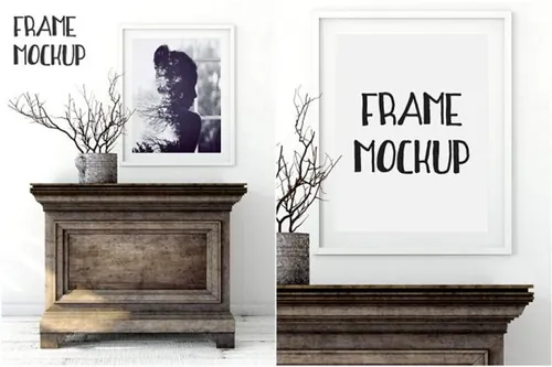 室内框架样机模型06 Scandi Interior Frame Mockup