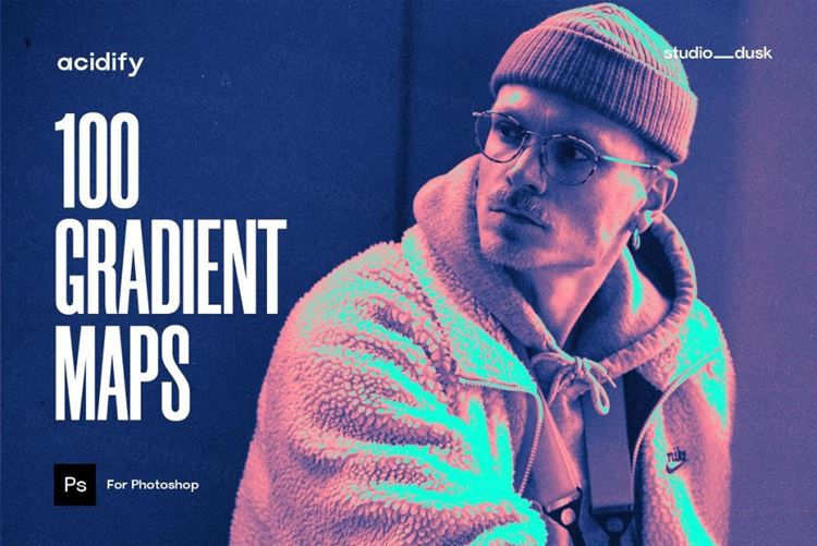 100款复古酸性艺术异国情调图片效果渐变叠加滤镜素材 Aci