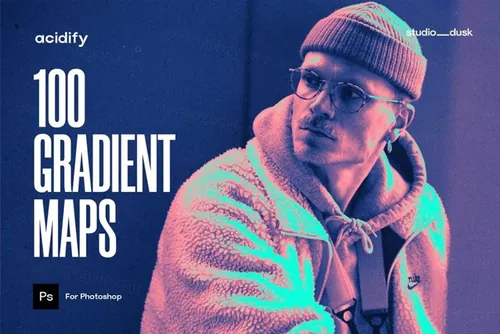 100款复古酸性艺术异国情调图片效果渐变叠加滤镜素材 Aci