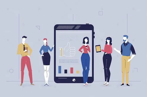 商业分析-扁平化设计插画 elements-business-analytics-flat-design-illustration-...