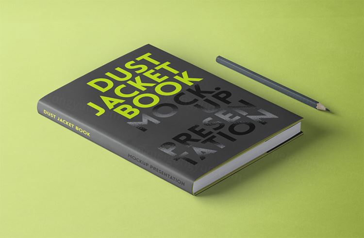 防尘套书样机模板 Psd Dust Jacket Book Mockup Vol2