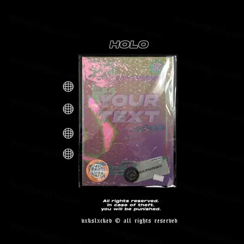 潮流做旧仿旧艺术塑料包装信封样机包装设计模板 VXKSLXCKED - HXLX ENVELOPE MOCKUP