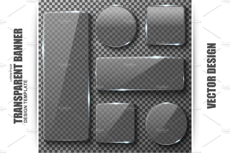 透明玻璃板模板Transparent Glass Plates Template