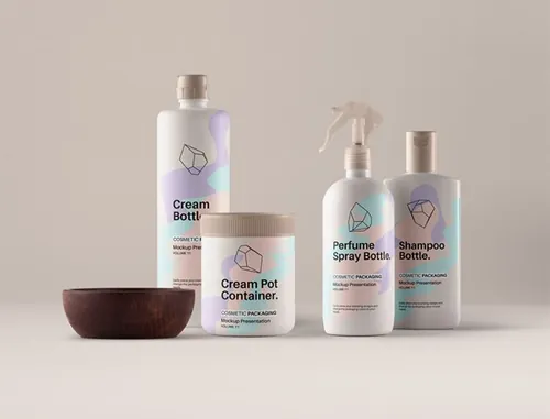 一套全新的化妆品包装psd样机 Psd Cosmetic Packaging Mockup Vol11