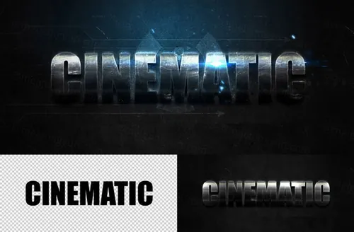 电影金属酷炫字体特效 Cinematic Text Effect