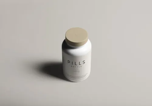 药瓶包装贴图展示样机模板 Pills Bottle Mockup