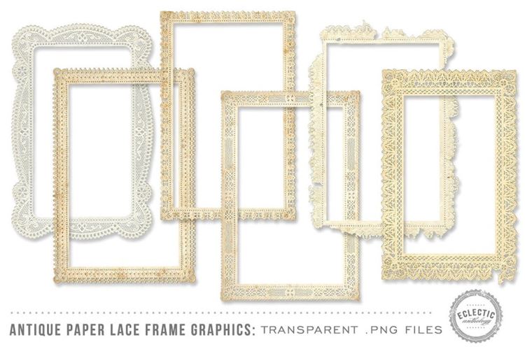 古董纸花边框Antique Paper Lace Frames