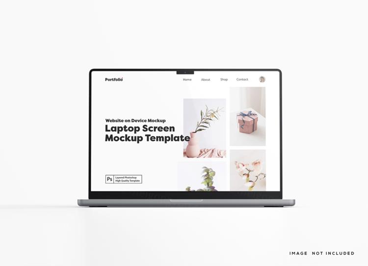 苹果Macbook笔记本电脑Web UI设计场景贴图展示PS