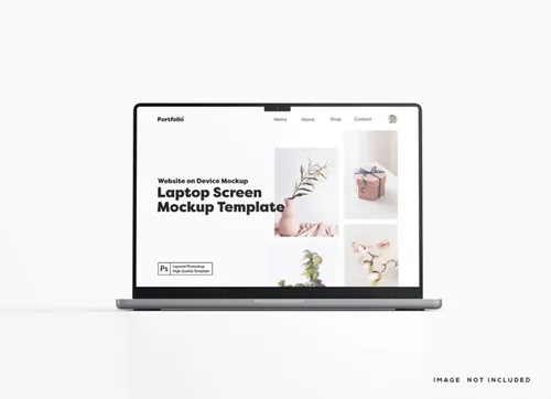 苹果Macbook笔记本电脑Web UI设计场景贴图展示PS