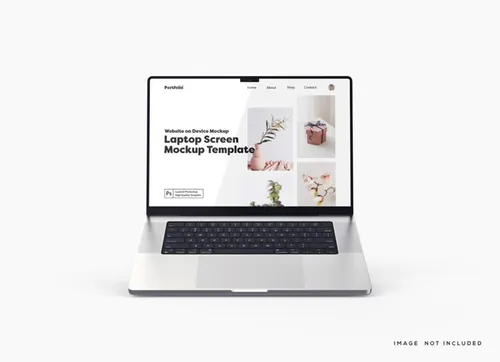 苹果Macbook笔记本电脑Web UI设计场景贴图展示PS