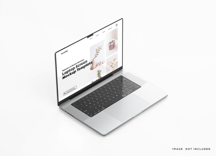 苹果Macbook笔记本电脑Web UI设计场景贴图展示PS