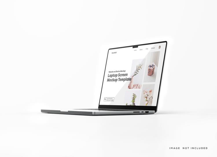 苹果Macbook笔记本电脑Web UI设计场景贴图展示PS