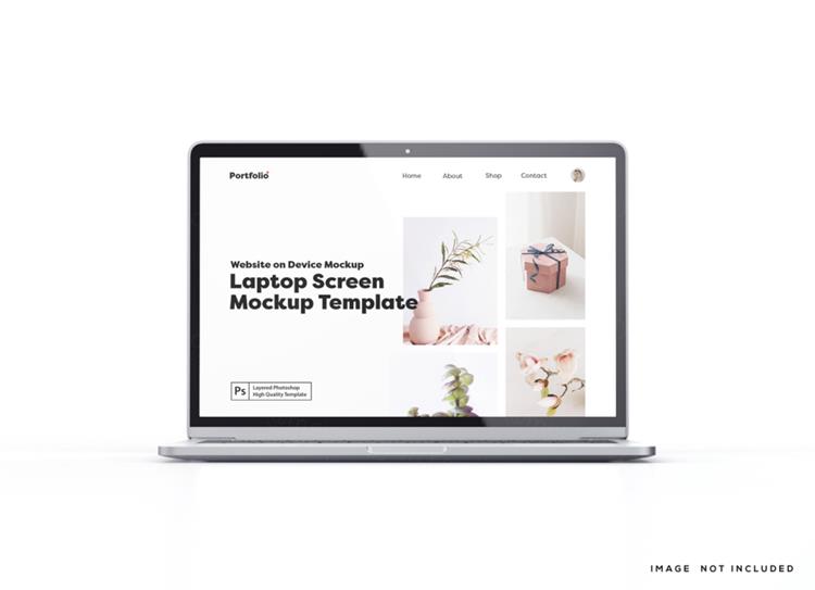 苹果Macbook笔记本电脑Web UI设计场景贴图展示PS