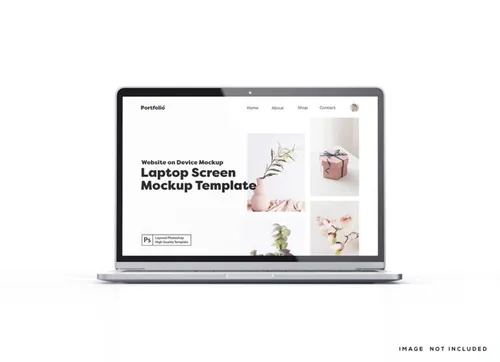 苹果Macbook笔记本电脑Web UI设计场景贴图展示PS