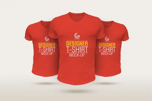 Designer T-Shirt Mockup镂空T恤文化衫3D展示