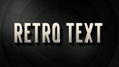 立体字PSD特效模版3D Retro PSD Layer Style