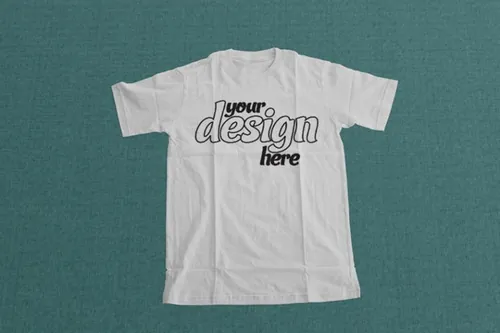 白色T恤模型PSD贴图模板Tees Mock_Ups