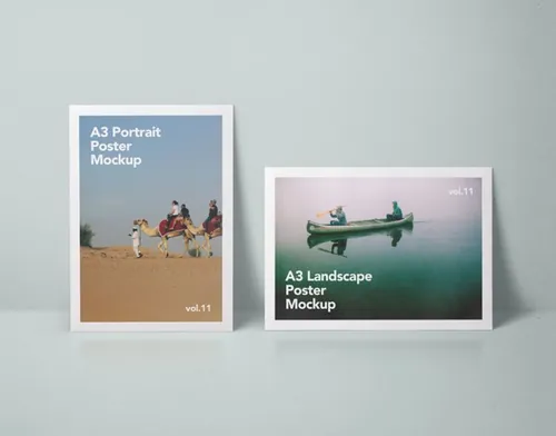 A3海报PSD贴图模板A3 Psd Poster Mockup