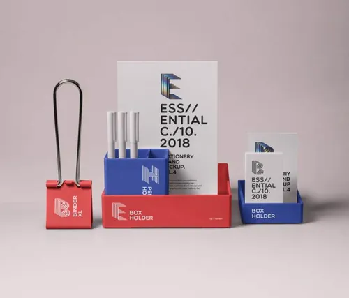 基本文具Psd样机 Essential Stationery Psd Mockup Vol4