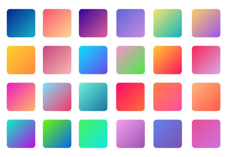 潮流渐变色推荐 gradients for illustrator