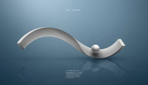 物理概念虚拟立体几何空间创意合成海报