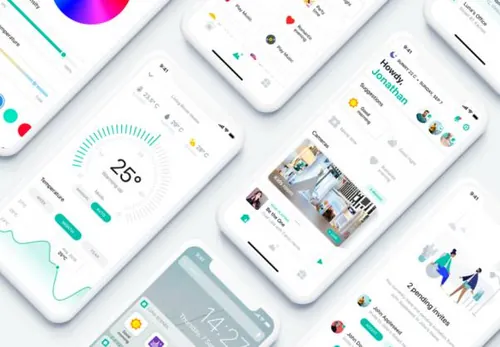 [Luna Home]移动智能家居服务APP移动应用程序UI界面设计素
