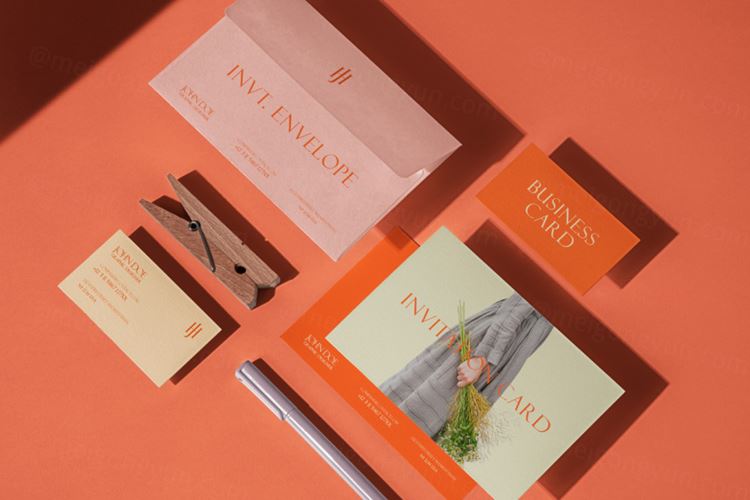 优雅的信封信笺名片场景品牌设计提案样机模板 Identity Stationery Psd Mockup Scene