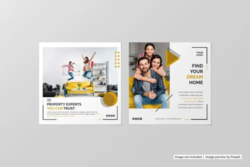 高品质传单折页设计提案样机PSD模板 Bifold flyer brochure mockup