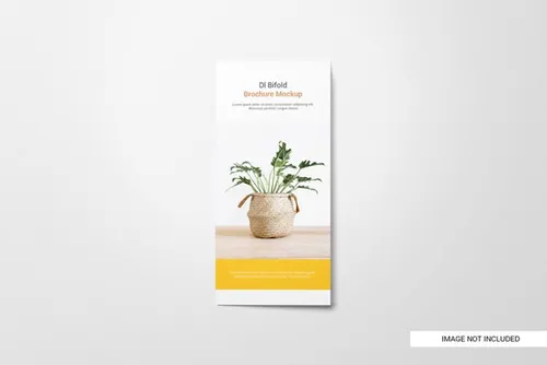 高品质传单折页设计提案样机PSD模板 Bifold flyer brochure mockup