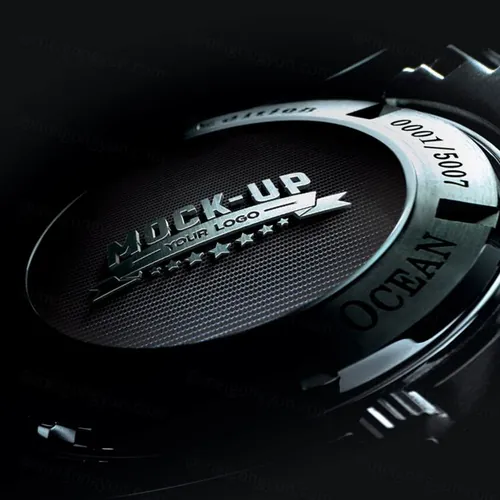 DJ音乐盘模型标志PSD贴图模板Digital DJ Mixer Mockup