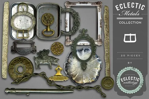 复古金属物件Vintage Metal Junk Graphics