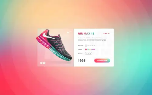 Nike Air Max Daily UI #066 每日UI源文件分享 UI 素材