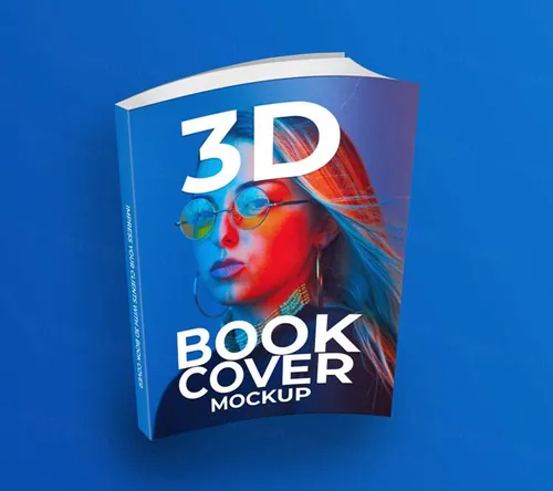 立体书籍封面展示样机模版 3D Book Cover Mockup