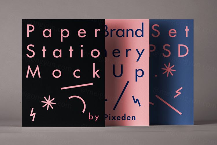 单页宣传单海报设计提案场景展示样机模板 Stationery