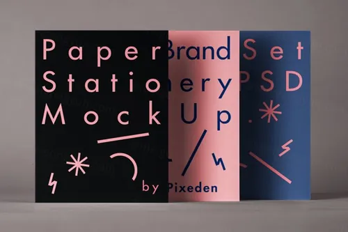 单页宣传单海报设计提案场景展示样机模板 Stationery