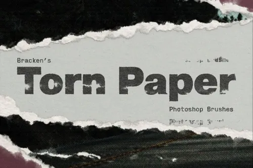 潮流做旧艺术撕裂撕碎毛边纸张肌理碎纸纸片纹理图片设计素材合辑