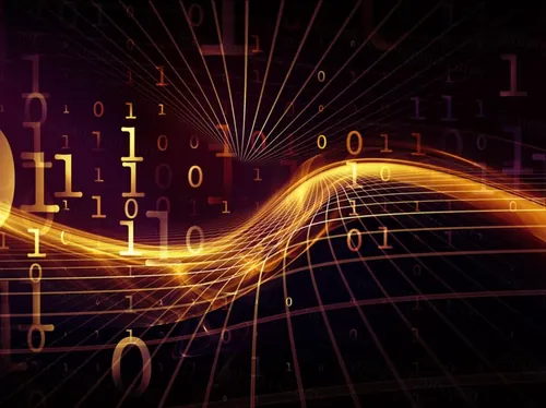 概念空间 数字序列 计算机数学科学教育纹理和灯光构成的艺术背景