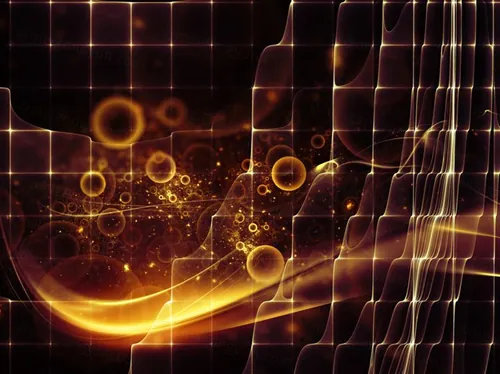 概念空间 几何序列 概念网格曲线分形元素构成 适用于物理学、数学、技术、科学等