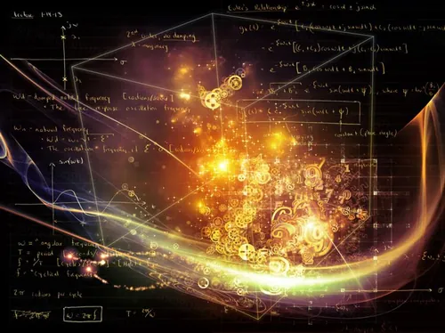 虚拟数学公式概念空间  科学教育 技术学科笔记 光波数字构成