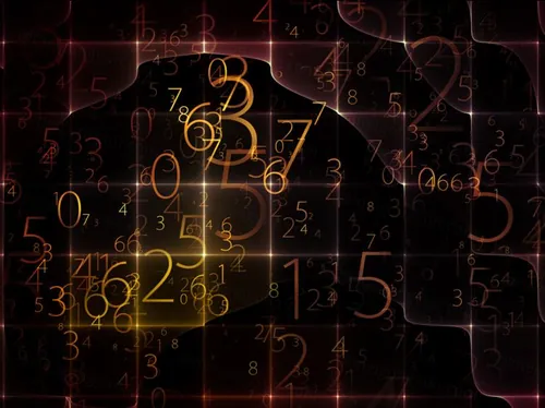 概念空间 数字序列 计算机数学科学教育纹理和灯光构成的艺术背景