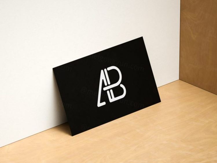 卡片贴图样机PSD模板Modern Horizontal and Vertical Business Card Mockup