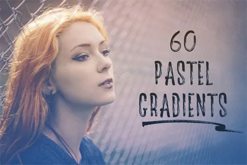 粉彩渐变滤镜动作 60 Pastel Gradients