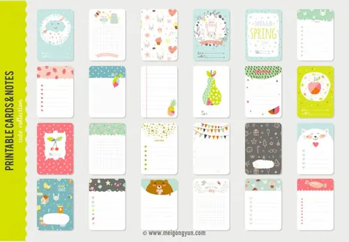 时尚可爱信纸素材Fashionable Lovable Paper